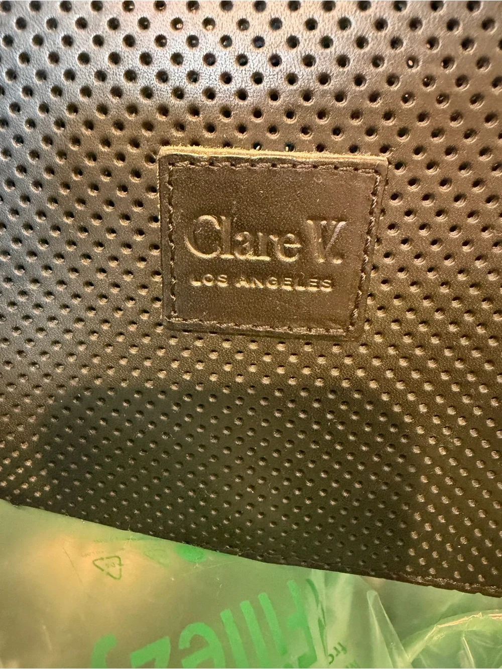 Clare V. Simple Tote Bag-black Perf - Picture 6 of 14